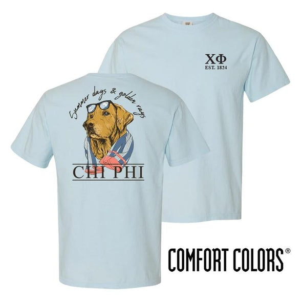 Chi Phi Blue Comfort Colors Retriever Tee | Chi Phi | Shirts > Short sleeve t-shirts
