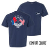 Chi Phi Comfort Colors Navy Patriot tee | Chi Phi | Shirts > Short sleeve t-shirts