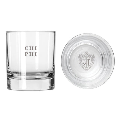 New! Chi Phi Fraternity Legacy Rocks Glass