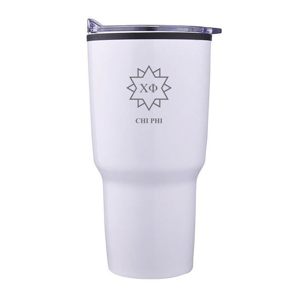 Chi Phi 30oz White Tumbler | Chi Phi | Drinkware > Travel mugs