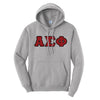 Alpha Sigma Phi Heather Gray Hoodie with Sewn On Letters