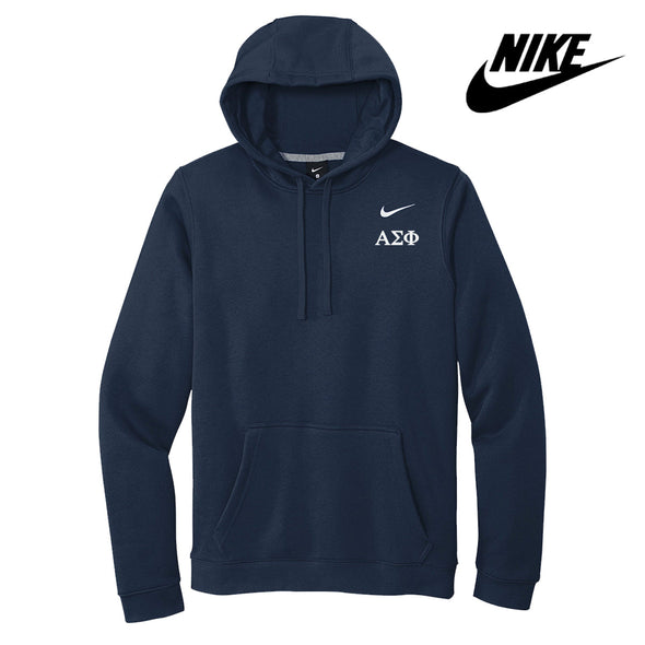 Alpha Sig Nike Embroidered Hoodie