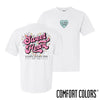 New! Alpha Sig Comfort Colors Sweetheart White Short Sleeve Tee