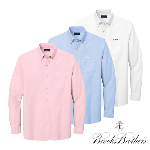 Alpha Sig Brooks Brothers Oxford Button Up Shirt