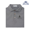 Alpha Sig Personalized Peter Millar Jubilee Stripe Stretch Jersey Polo with Crest
