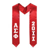 Alpha Sig Graduation Stole | Alpha Sigma Phi | Apparel > Stoles