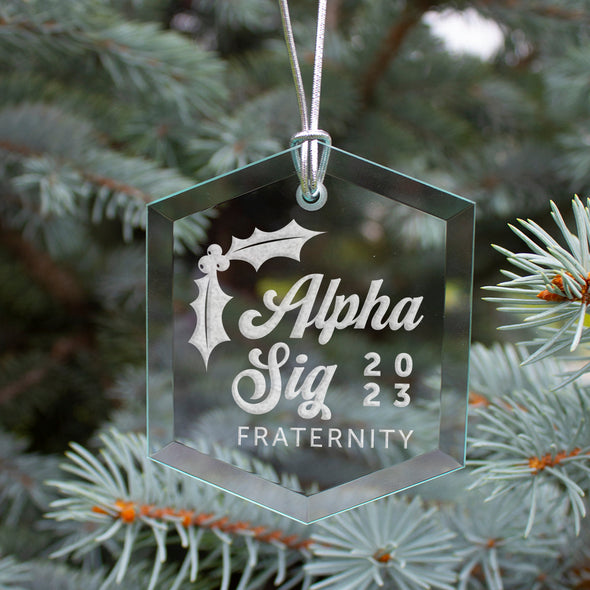 New! Alpha Sig 2023 Limited Edition Holiday Ornament