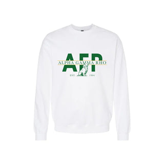 AGR Golden Letters Crewneck Alpha Gamma Rho