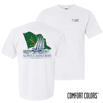 AGR Comfort Colors White Seafarer Short Sleeve Tee | Alpha Gamma Rho | Shirts > Short sleeve t-shirts