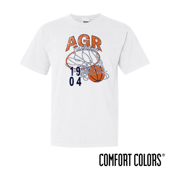 New! AGR Comfort Colors Retro Basketball Short Sleeve Tee