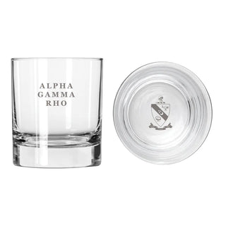 AGR Fraternity Legacy Rocks Glass Alpha Gamma Rho