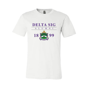 Delta Sig Alumni Crest Short Sleeve Tee Campus Classics