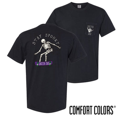 Delta Sig Comfort Colors Stay Spooky Short Sleeve Tee | Delta Sigma Phi | Shirts > Short sleeve t-shirts