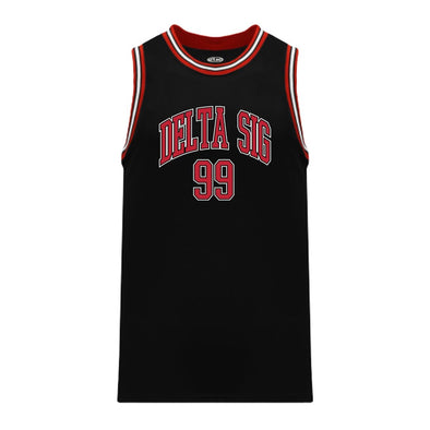 Delta Sig Black Basketball Jersey | Delta Sigma Phi | Shirts > Jerseys