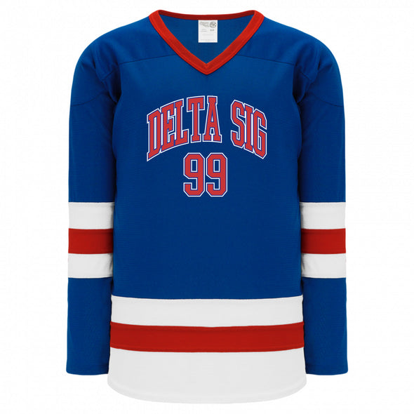 Delta Sig Patriotic Hockey Jersey
