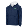 Delta Sig Charles River Navy Classic 1/4 Zip Rain Jacket | Delta Sigma Phi | Outerwear > Jackets