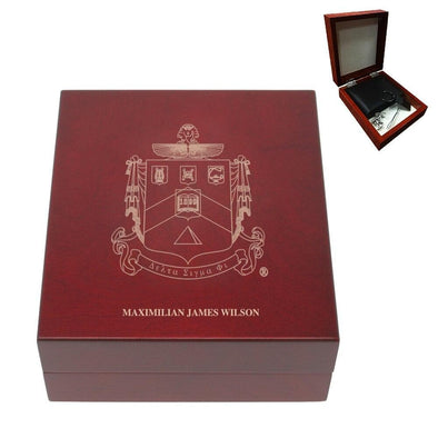 Delta Sig Personalized Rosewood Box | vendor-unknown | Household items > Keepsake boxes