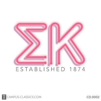 Pink Neon Light Sigma Kappa