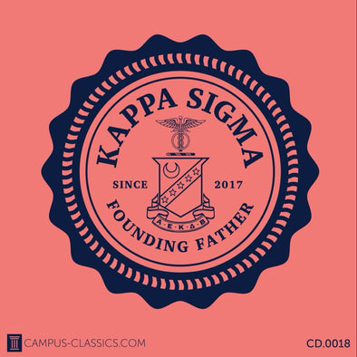 Coral Stamp Crest Kappa Sigma