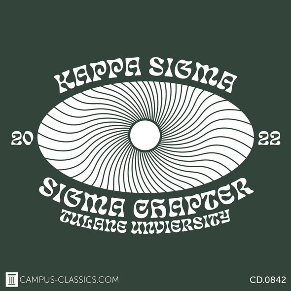 Green Retro Boho Sun Kappa Sigma
