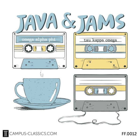 White Java Cassette Tape Tau Kappa Omega