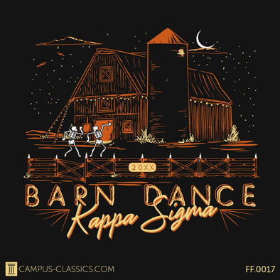 Black Skeleton Barn Dance Kappa Sigma