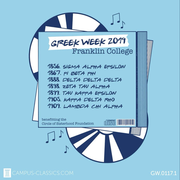 Blue CD Cover Greek Week