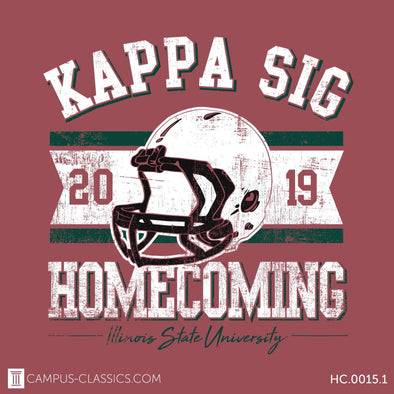 Red Football Helmet Homecoming Kappa Sigma