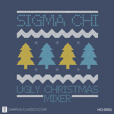 Denim Blue Ugly Sweater Christmas Sigma Chi