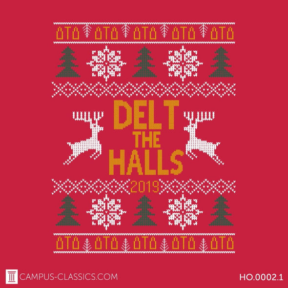 Red Ugly Sweater Christmas Delta Tau Delta
