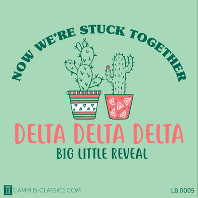 Green Cactus Big Little Reveal Delta Delta Delta