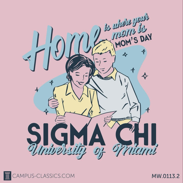 Pink Vintage Mom's Day Sigma Chi