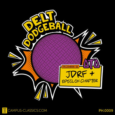Black Dodgeball Delta Tau Delta
