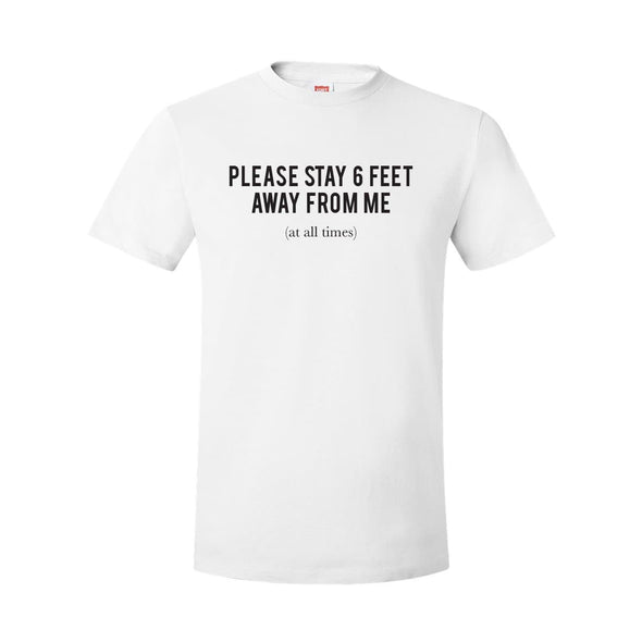 White Short Sleeve Stay Away Tee | Campus Classics | Tshirts